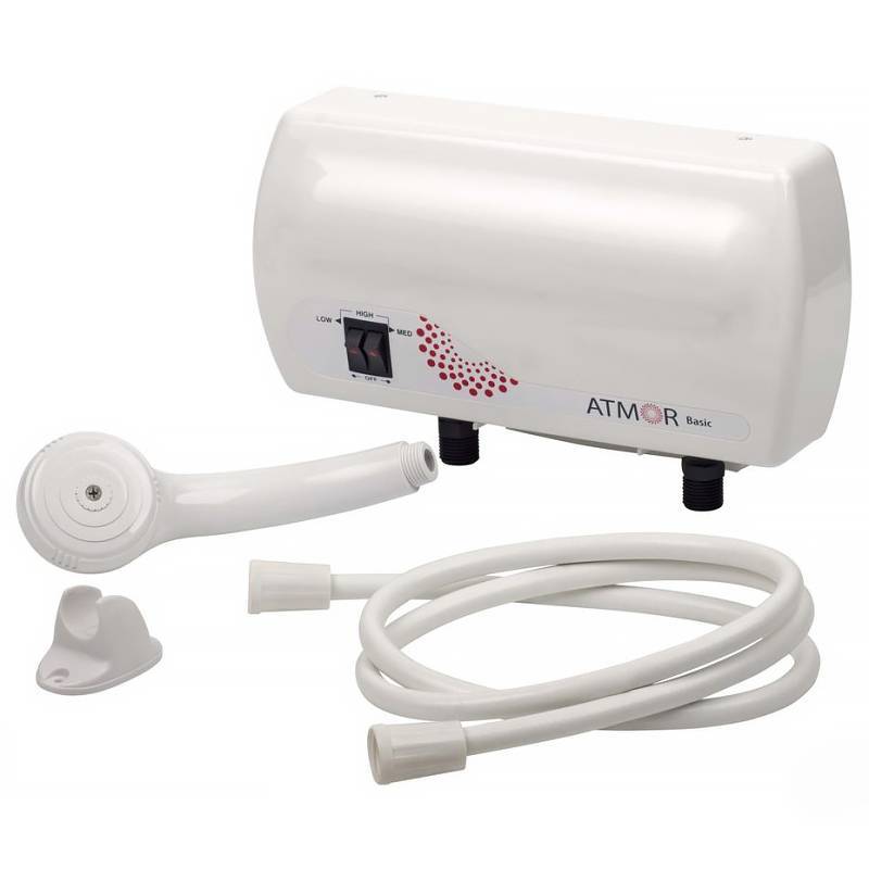 Водонагреватель электрический проточный Ariston Atmor Basic 5 кВт кран 3520065