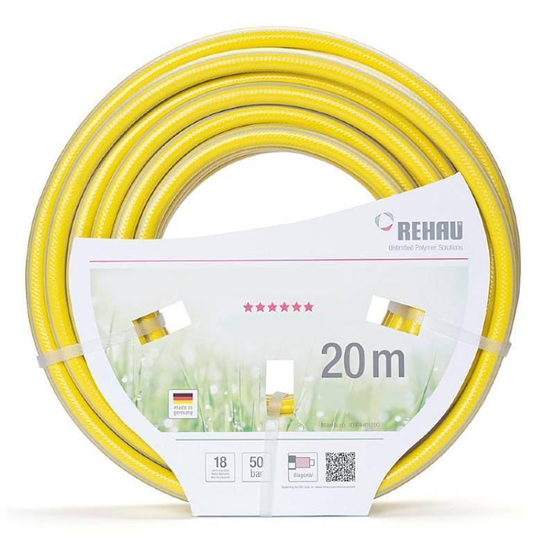 Шланг поливочный REHAU Quattroflex PLUS 1/2 12.2 мм 25 м 097456-200