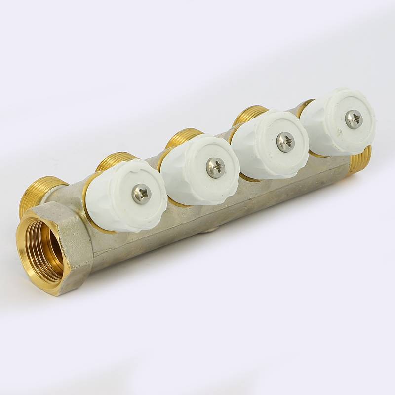 Коллектор с вентилями Emmeti 3/4 4 выхода M24x19 36 мм 01307270