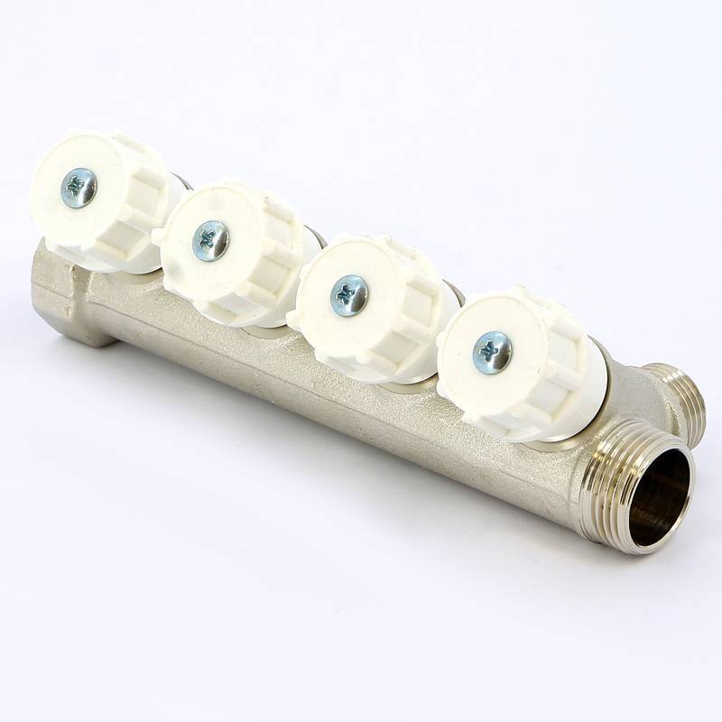 Коллектор с вентилями Itap 3/4 4 выхода 1/2 38 мм 465 3/4-4