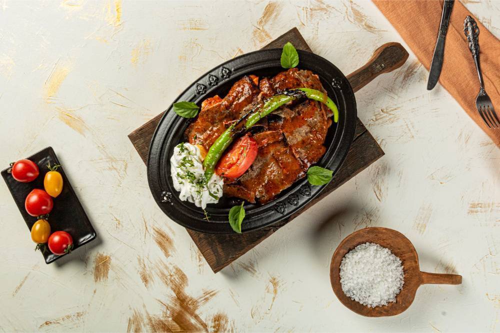 Тарелка овальная Hisar Искандер HS O İSK 1728 BLACK MAT А530017