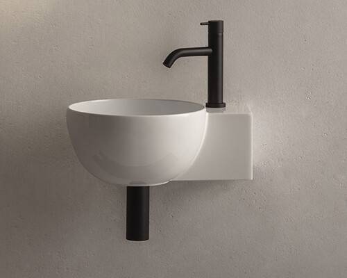 Раковина Globo T-EDGE 400х320х160 мм 1 отверстие для смесителя TE040BI