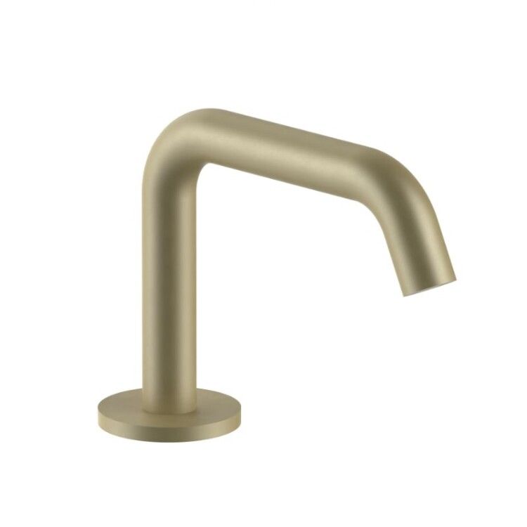 Излив Fantini Nostromo на раковину 145 мм Matt British Gold PVD 24P68496