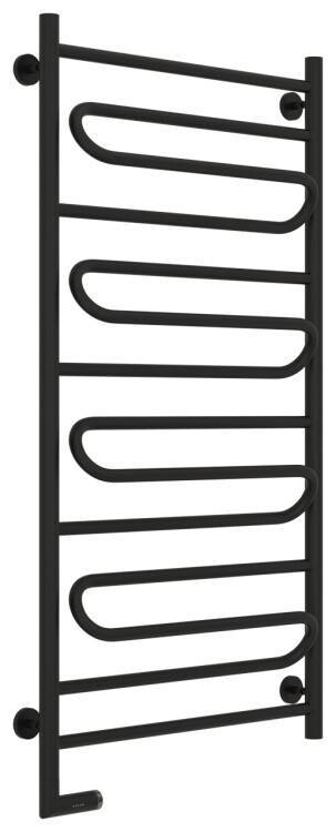 Полотенцесушитель электрический Сунержа Элегия 2.0 600х1200 мм слева МЭМ чёрный матовый 31-5218-1260