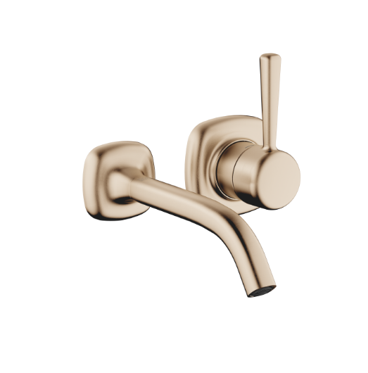 Смеситель для раковины Dornbracht COYA настенный Light Gold сатинированный 3686040427