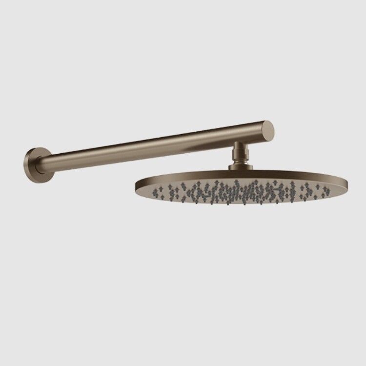 Верхний душ Gessi 316 300x300 мм с держателем 500 мм Deep Bronze Brushed PVD 54145791