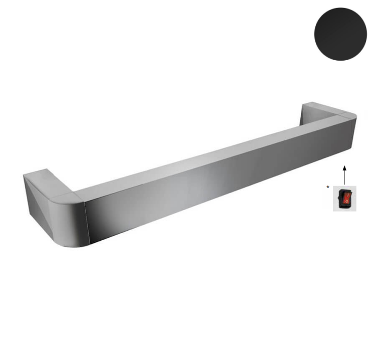 Полотенцесушитель Margaroli Panorama 450x90x45 мм черный матовый 681NOS