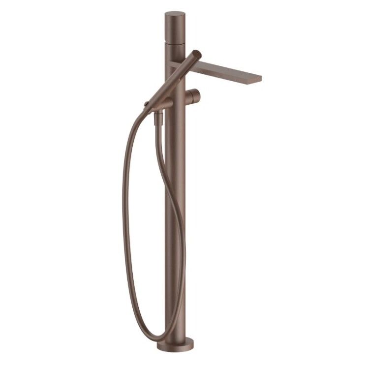 Смеситель для ванны и душа Fantini Milano напольный Matt Copper PVD 31P93080B
