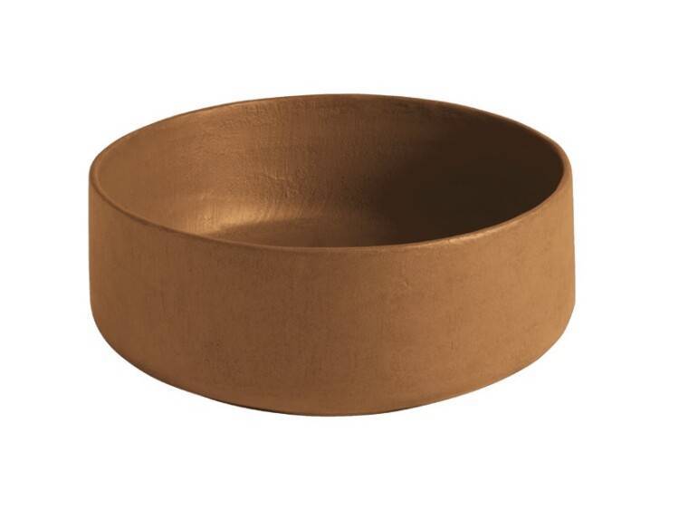 Раковина накладная Artceram Cognac 420x420x160 мм Ombra bruciata COL0011900