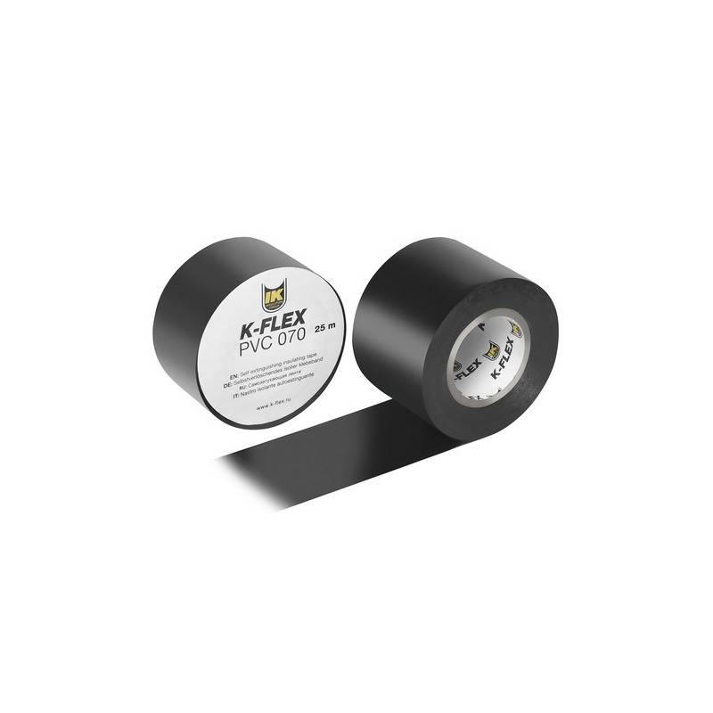 Лента ПВХ K-FLEX PVC AT 070 38 мм х 25 м черная 850CG020001