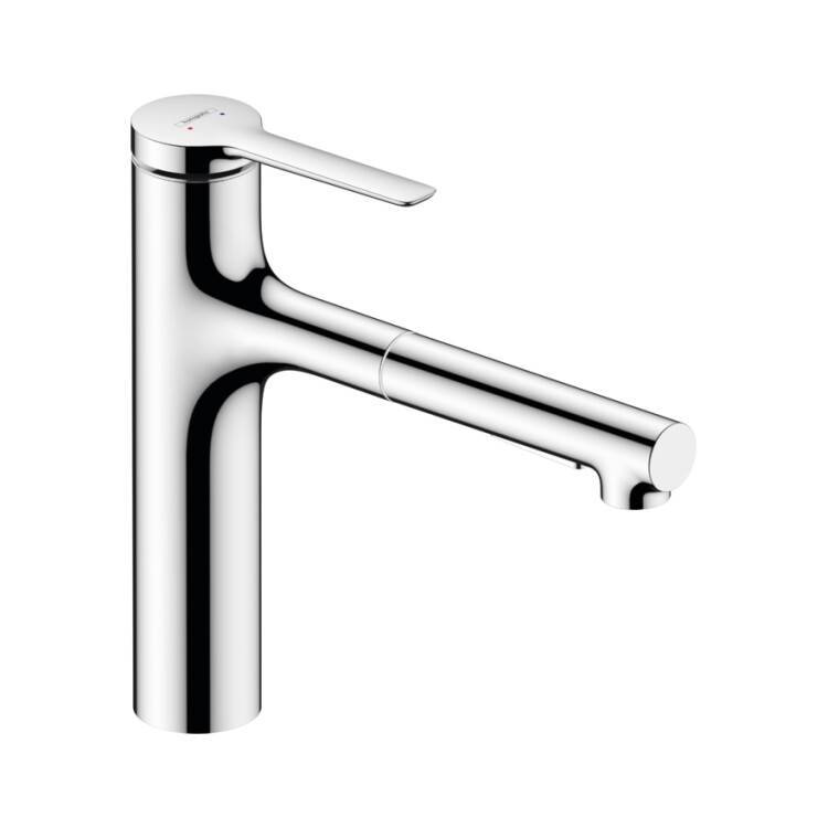 Смеситель для кухни Hansgrohe Zesis M33 160 с вытяжным душем и sBox lite хром 74804000