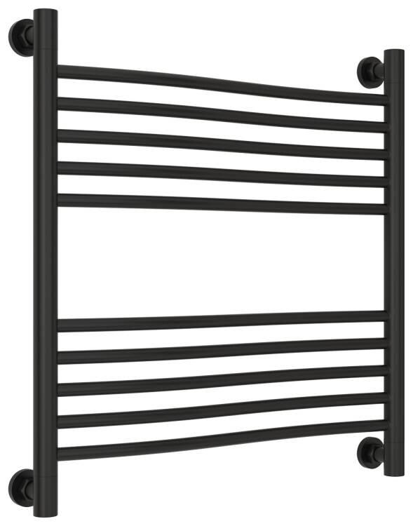 Полотенцесушитель водяной Сунержа Флюид 600x600 мм черный матовый 31-0222-6060