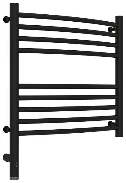 Полотенцесушитель электрический Сунержа Богема 3.0 500x500 мм левый матовый черный 31-5802-5050