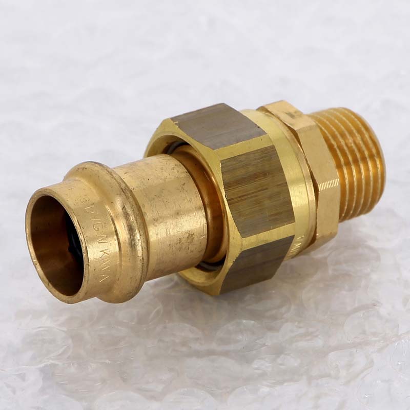 Муфта разъёмная пресс-Н бронза Viega Sanpress 18x1/2 283360