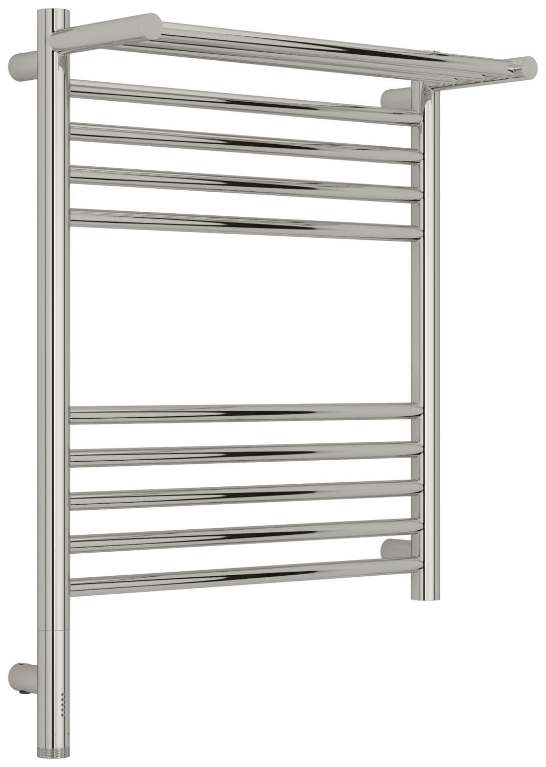 Полотенцесушитель электрический Сунержа Богема 3.1 с 1 полкой 500x600 мм левый без покрытия 00-6006-6050