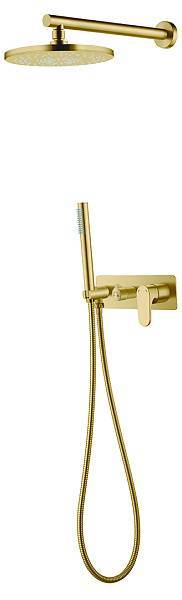 Смеситель встраиваемый для душа с верхним душем Boheme Spectre бронза матовая 454-BR