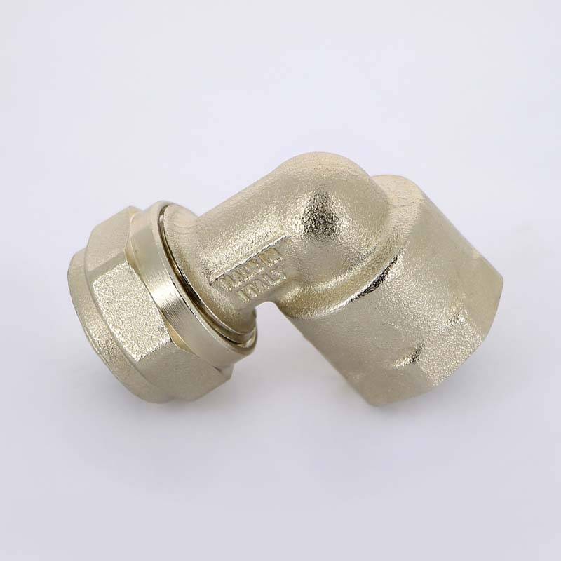 Угольник обжимной Uni-Fitt никелированный 16х1/2 ВР 664N6200