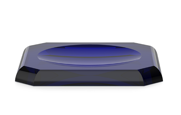 Мыльница Decor Walther Kristall 130х230х25 мм синяя Capri blue 0924095