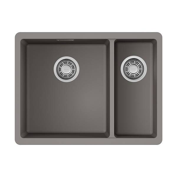 Кухонная мойка Omoikiri Kata 55-2-U-GR Artgranit 55x42 см leningrad grey 4993390