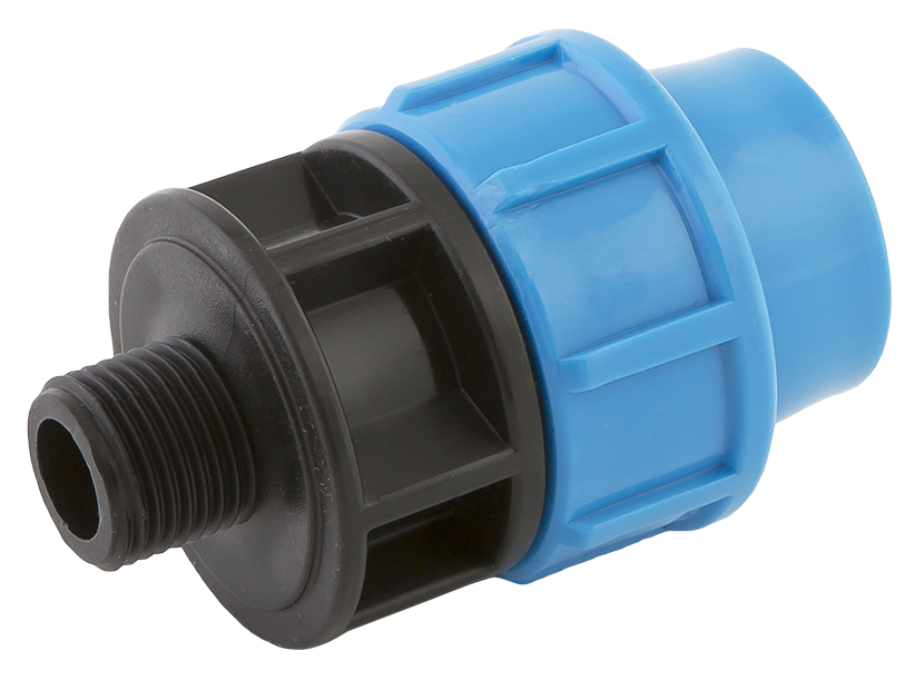 Муфта ПНД ДЖИЛЕКС переходная с наружной резьбой 32х3/4 1029092