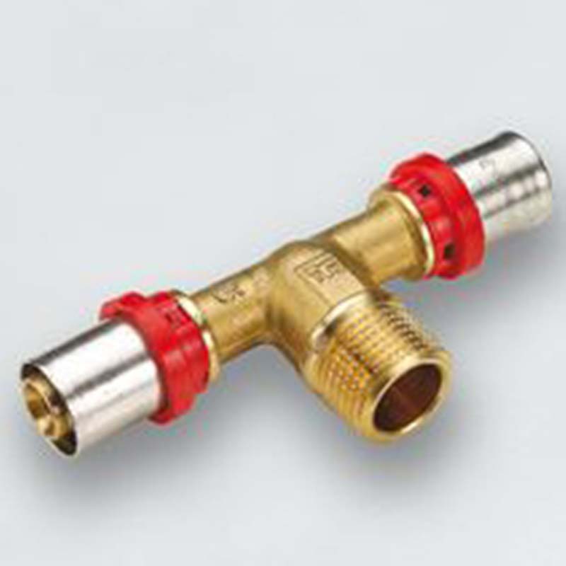 Тройник пресс с наружной резьбой TIEMME 20х1/2х20 1650092