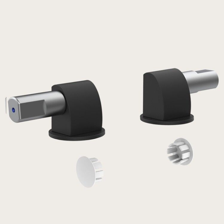 Петли для сиденья унитаза Gessi плавного закрывания чёрный матовый 37584299