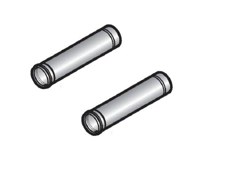 Удлинение дымохода De Dietrich DY 150 L=2000 мм (2 шт) 84887550