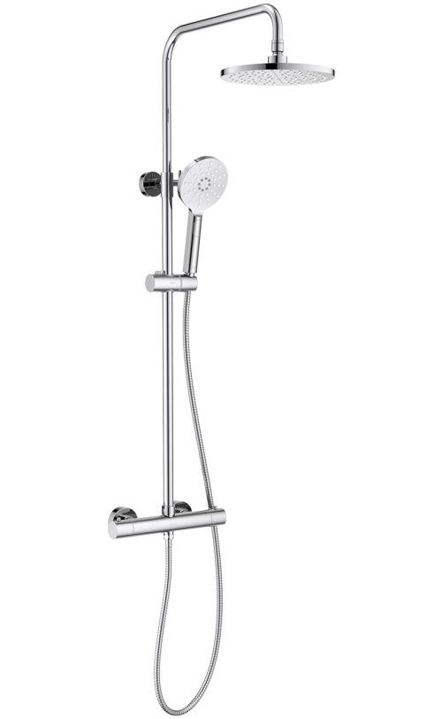 Душевая система с термостатом Aquatek Европа 220 мм хром AQ2343CR