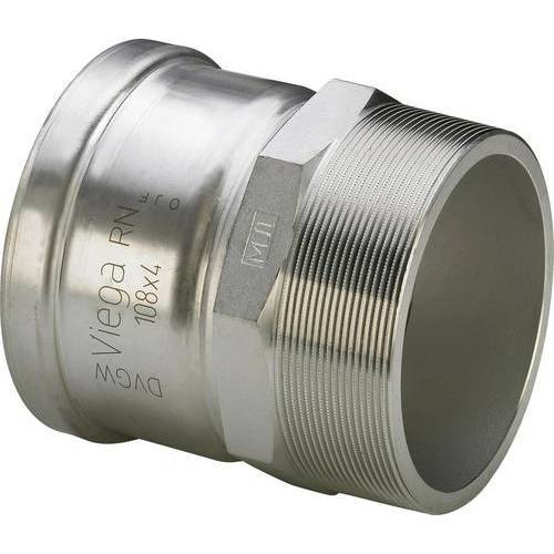 Муфта пресс с наружной резьбой Viega Sanpress Inox XL 108 мм х 4 нержавеющая сталь 482930