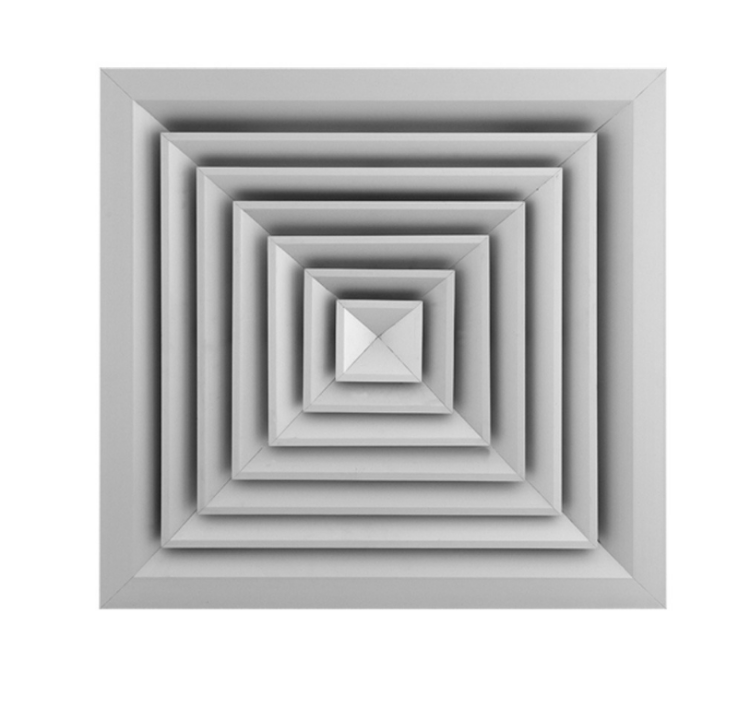 Диффузор потолочный Арктос KN4 375x375 мм RAL 9010 KN4 375x375 RAL9010