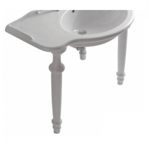 Ножка керамическая Globo Paestum белая PA075BI