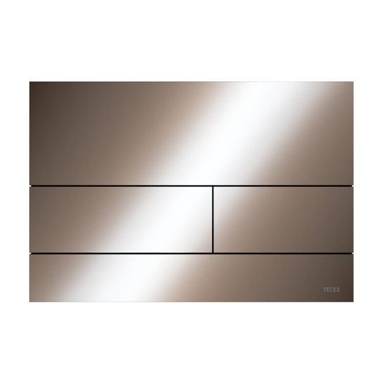Панель смыва для унитаза TECE TECEsquare металлическая золото/красный 9240841