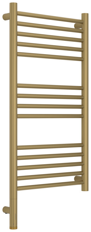 Полотенцесушитель электрический Сунержа Богема 3.1 800x400 мм МЭМ нижнее слева золотой шёлк HOG3260048040