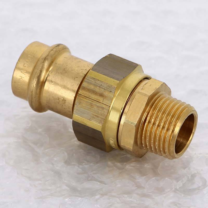 Муфта разъёмная пресс-Н бронза Viega Sanpress 18x1/2 283360