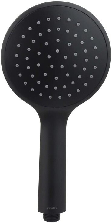 Ручной душ Aquatek Вега 1 режим матовый черный AQ2001MB