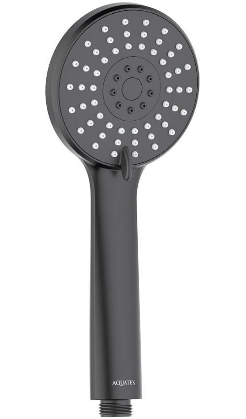 Ручной душ Aquanet Бетта 100 3jet матовый черный AQ2009MB