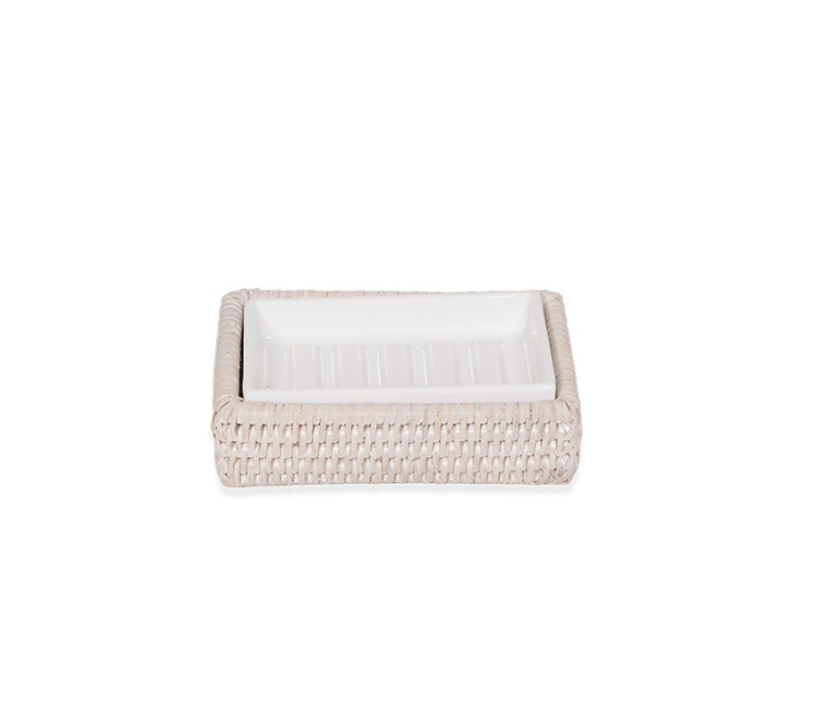 Мыльница Decor Walther BASKET 135x95x35 мм ротанг светлый 0936491