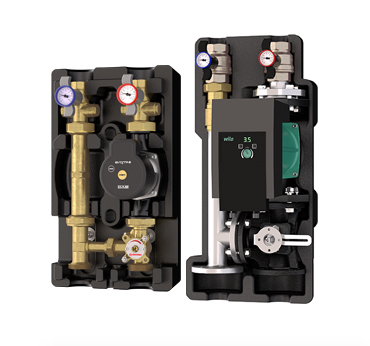 Насосная группа Giacomini R586R DN32 1 1/4 со смесительным клапаном без насоса R586RY143