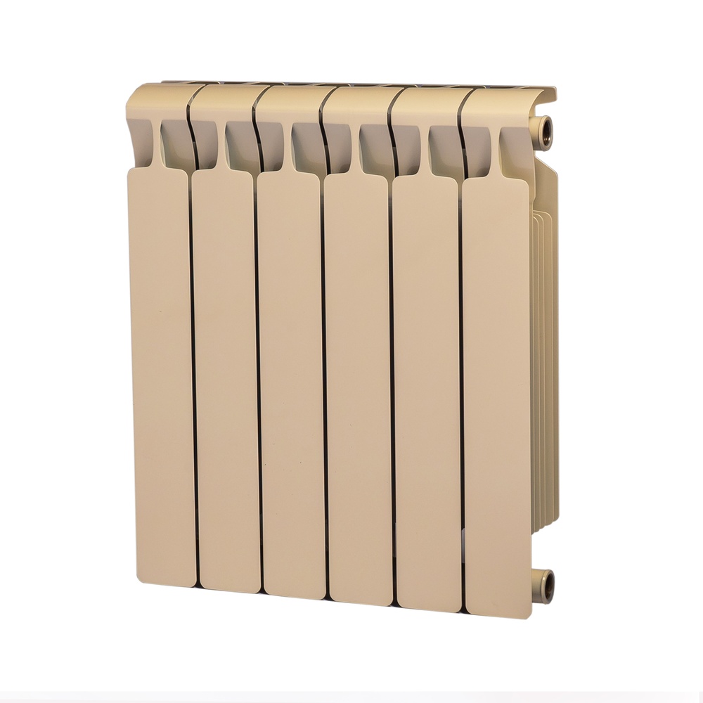 Радиатор биметаллический RIFAR Monolit 500 6 секций боковое подключение айвори R-MN-500-06 RAL 1013