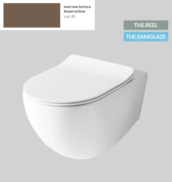 Унитаз подвесной безободковый Artceram File 2.0 370x520x370 мм серо-коричневый Brown Tortora FLV006 40 00