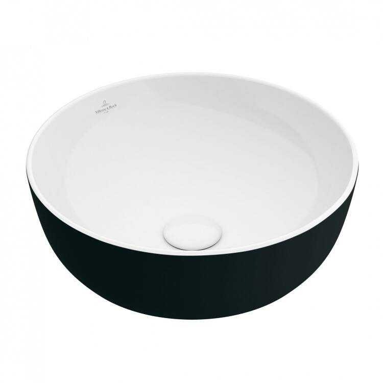 Раковина накладная Villeroy & Boch Artis 430x430 мм Coal Black 417943BCT8