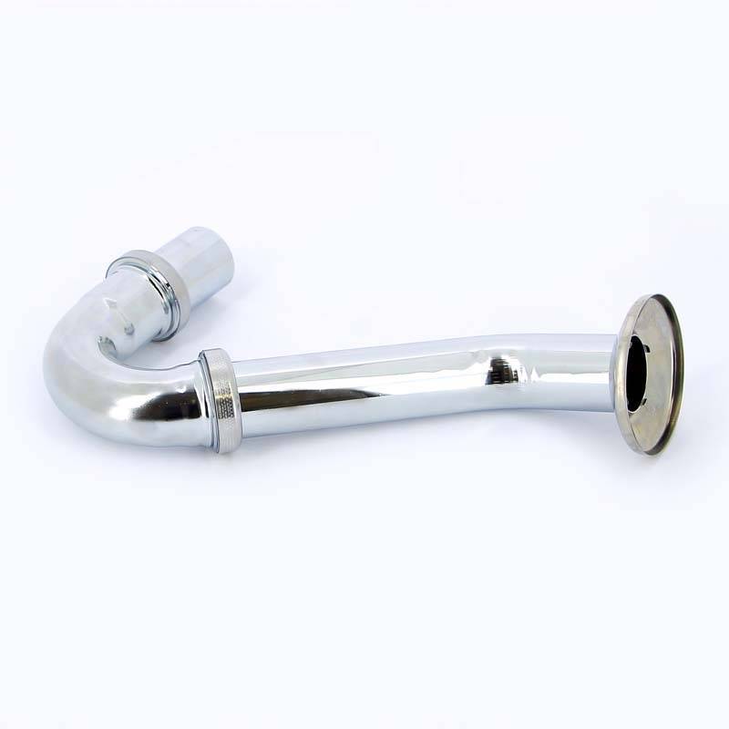 Сифон трубный для биде Viega 1 1/4х32 мм горизонтальный отвод хром 103781