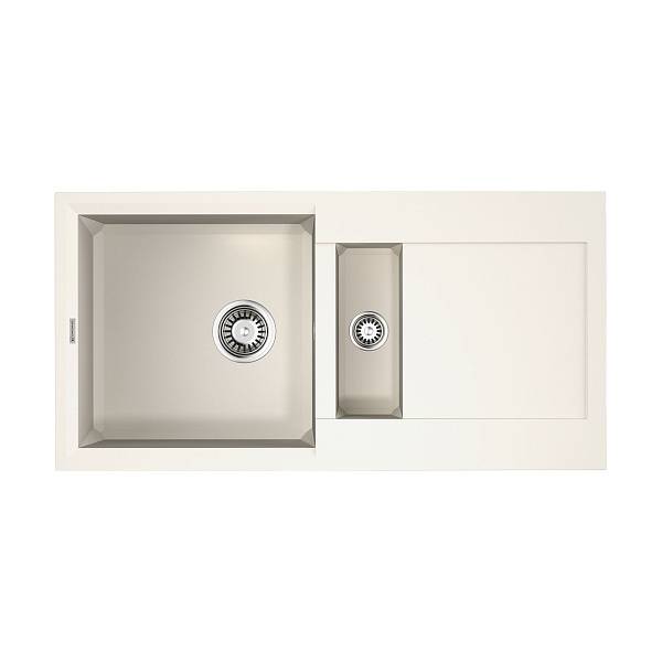 Кухонная мойка Omoikiri Sakaime 86-2 Tetogranit 86x46.5 см белый 4993129