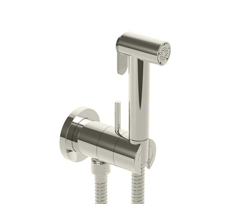 Гигиенический душ Cisal Shower со шлангом и держателем брашированный никель CV0079752F
