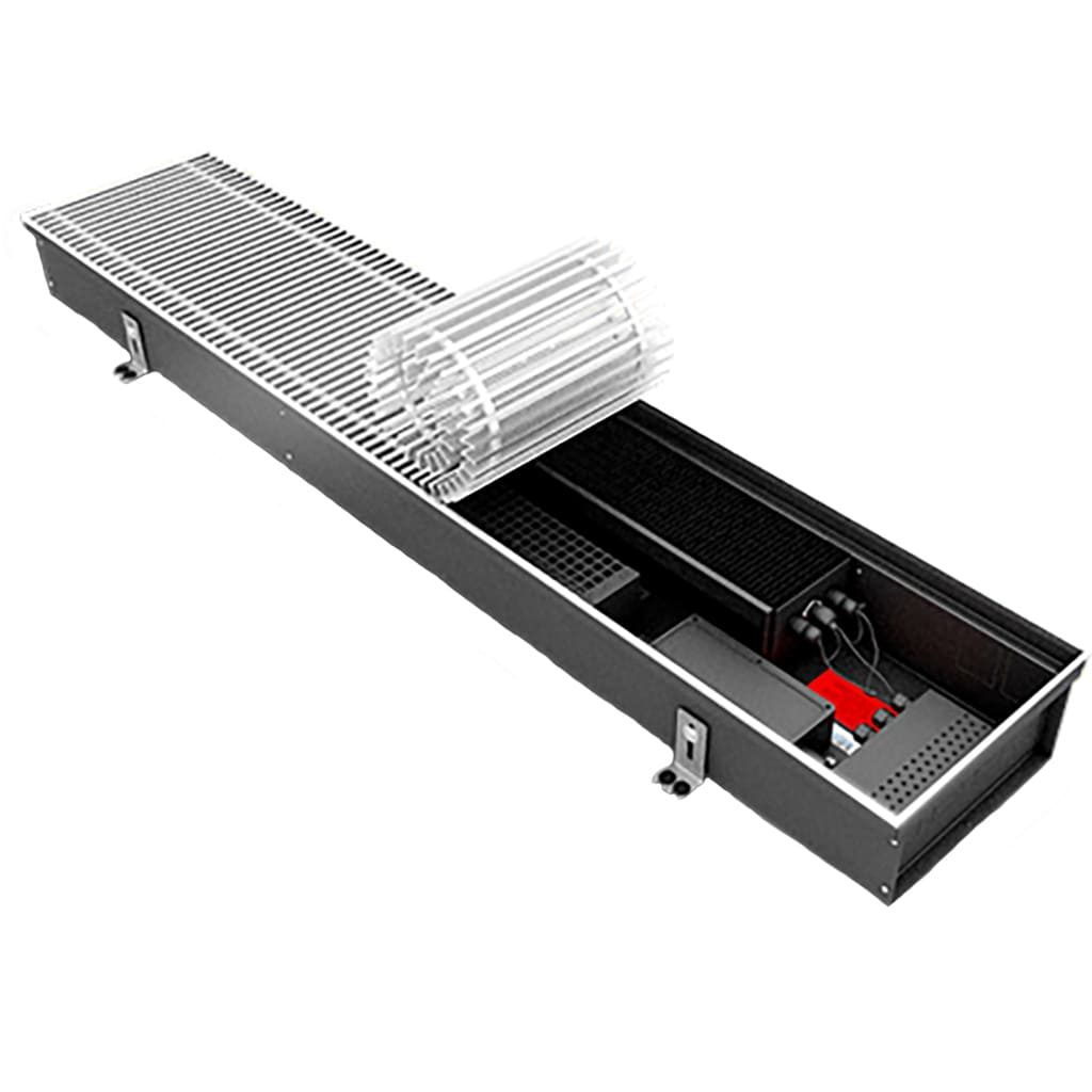 Внутрипольный конвектор Varmann Qtherm Eco 230x90x3000 мм с вентилятором QECO 230.90.3000 RR U EV1