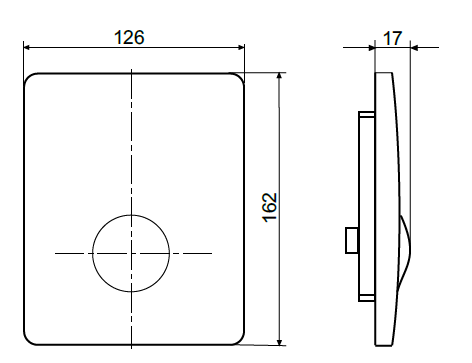 Клавиша смыва Villeroy & Boch ViConnect для писсуара 126x162 мм цвет белый 92194468