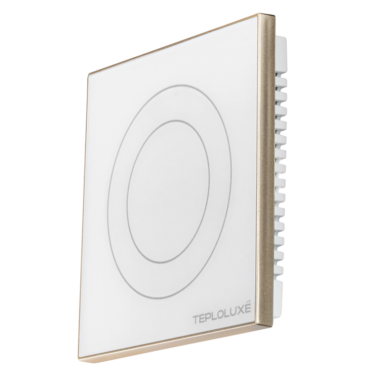 Терморегулятор, Теплолюкс, Solus Zen Wi-Fi, электронный, цвет-белый/золото
