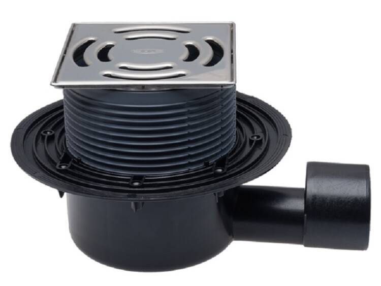 Трап для душа горизонтальный HL HL5100Pr решетка Клик-Клак сухой сифон Primus DN50/75 HL5100Pr