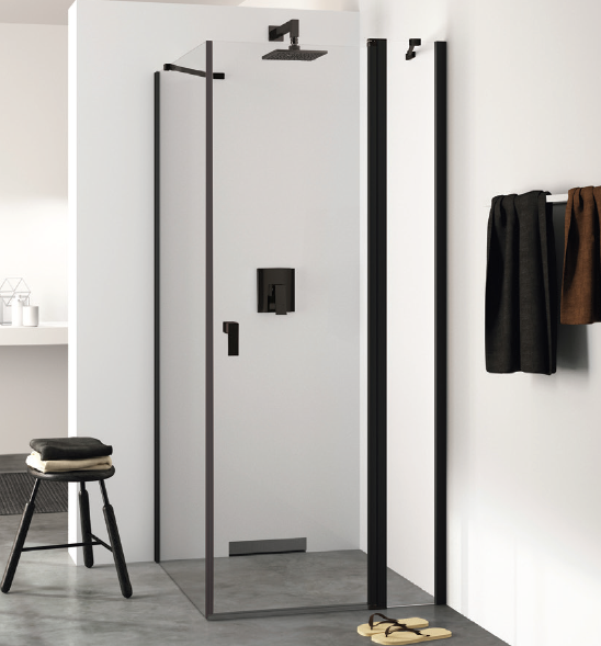 Душевая дверь HÜPPE Design Pure 1200x2000 мм маятниковая серебро с ярким блеском прозрачное стекло Anti-Plaque 21H9181200927500