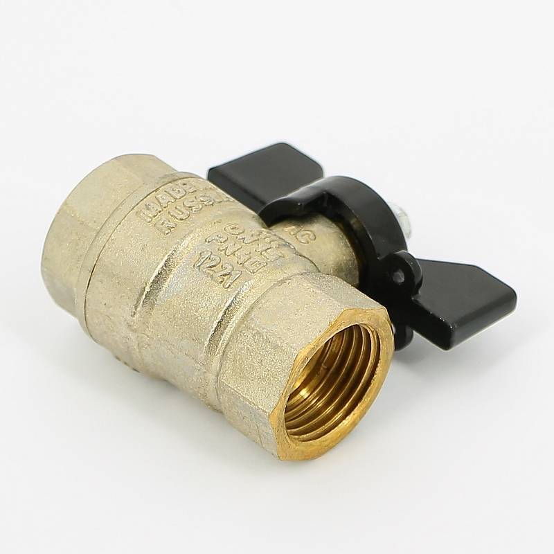 Кран шаровой LD Pride 47.300.15 полнопроходной 1/2 ВР/ВР бабочка 47.300.15